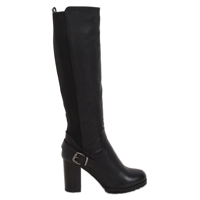 Black high heels boots BM16 Black - Ii Gat Black high heels boots BM16 Black - Ii Gat