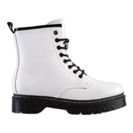 Weide Warm Boots With Eco Leather white black