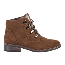 Goodin Elegant lace-up boots brown