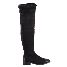 Daszyński High Casual Boots with Fur black