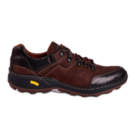 Bednarek Polish Shoes Men's Trekking Leather Shoes Bednarek Activ Brown