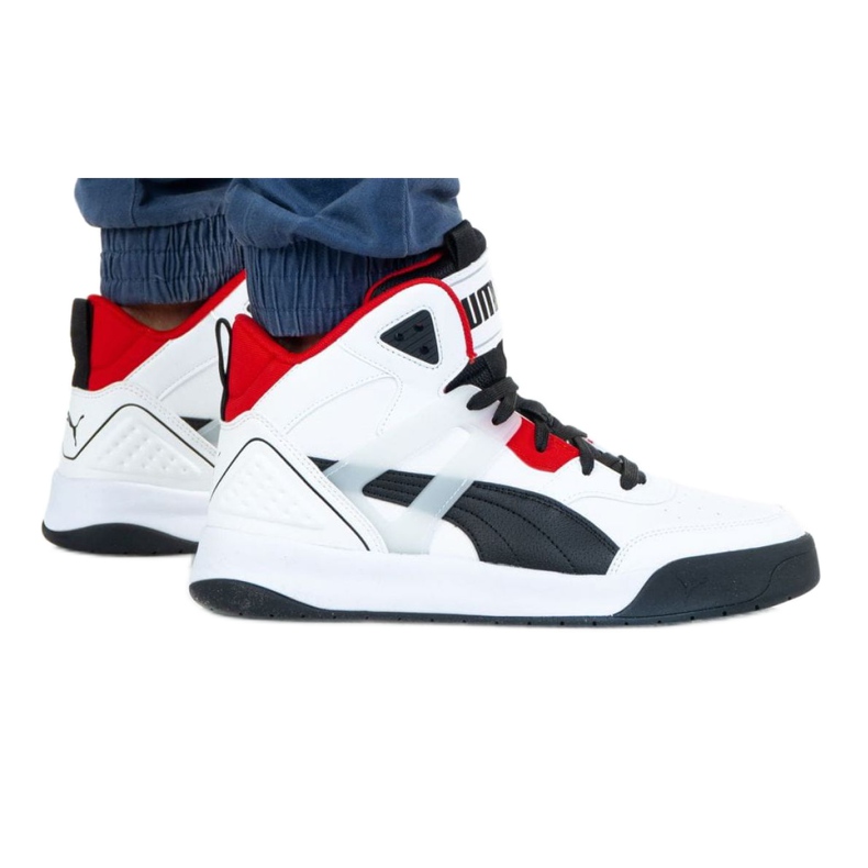 Puma Backcourt Mid M 374139 01 white black Puma Backcourt Mid M 374139 01 white black