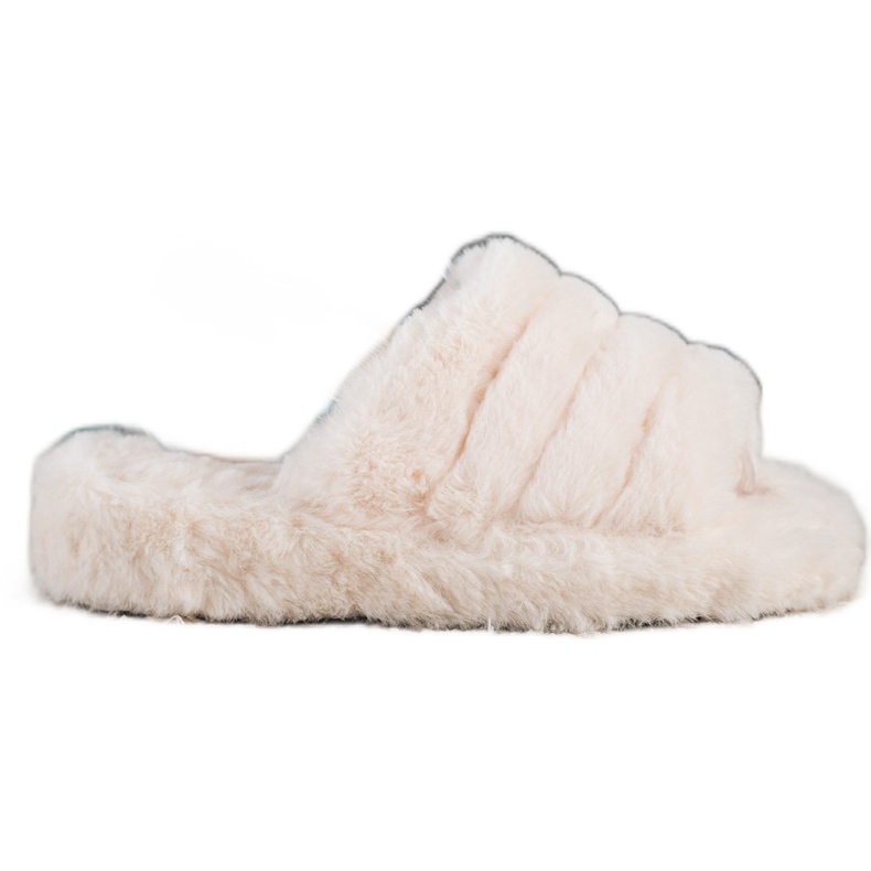 Seastar Warm Slippers With Fur beige