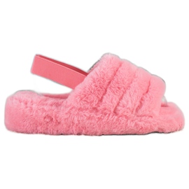 Seastar Warm Slippers With Fur red Seastar Warm Slippers With Fur red