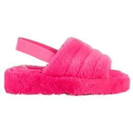 Seastar Warm Slippers With Fur pink Seastar Warm Slippers With Fur pink