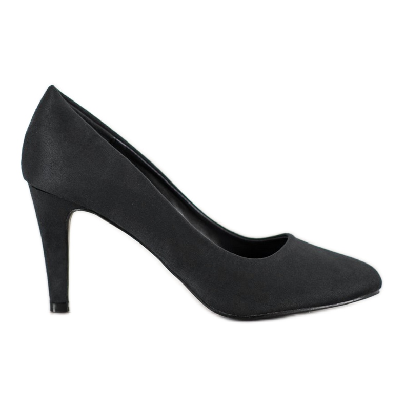 Renda Black Suede Pumps