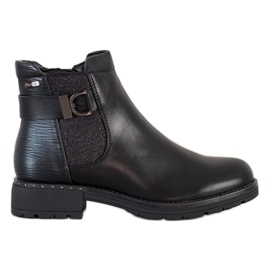 SHELOVET Casual Boots With Glitter black