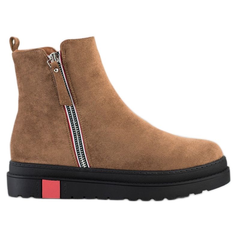 Seastar Boots On The Black Platform brown multicolored