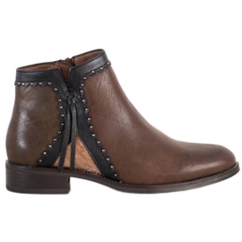 Goodin Brown Boots With Eco Leather