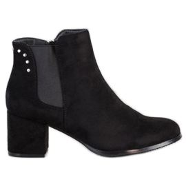 J. Star Warm Boots On High Heels black