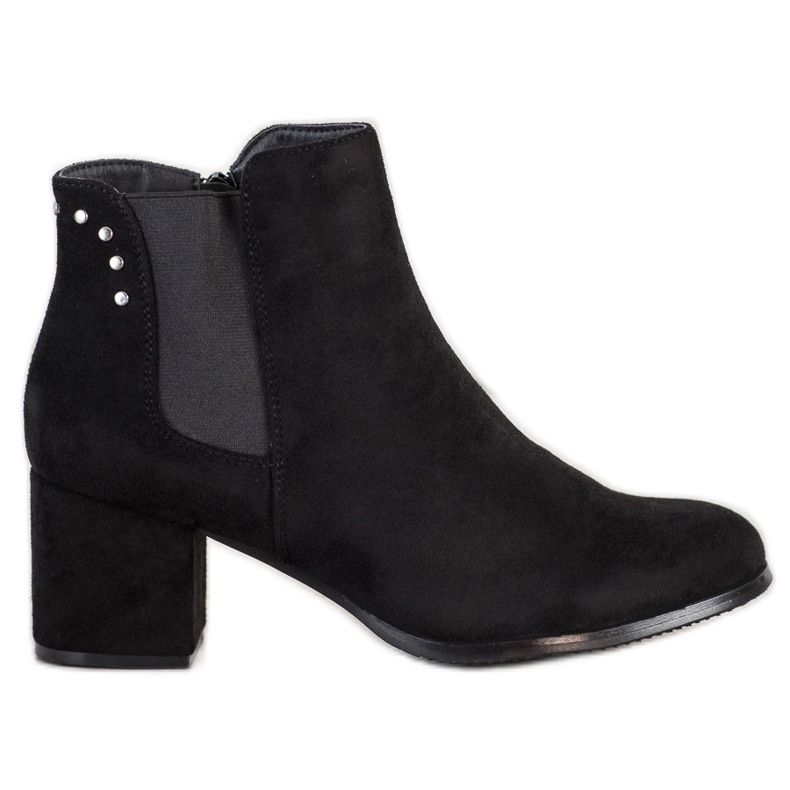 J. Star Warm Boots On High Heels black
