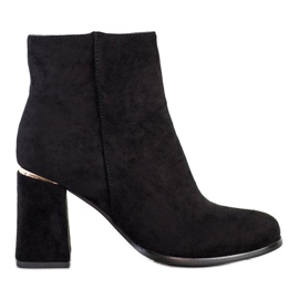 SHELOVET Boots With A Gold Insert black SHELOVET Boots With A Gold Insert black
