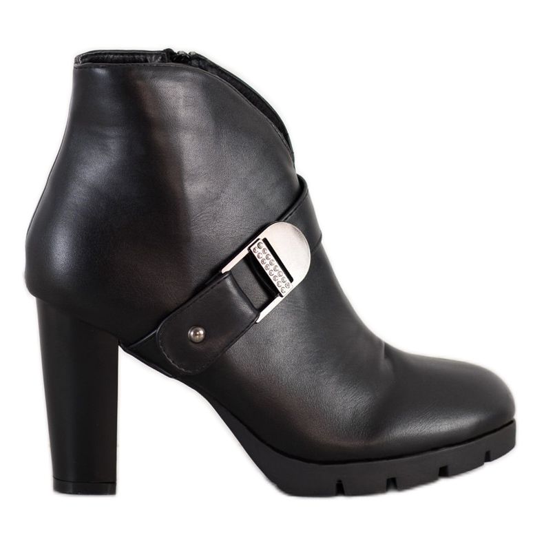 Sabatina Fashionable boots on the post black Sabatina Fashionable boots on the post black