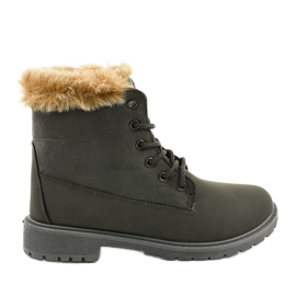 Gray boots Olaksalim insulated boots grey