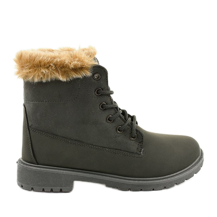 Gray boots Olaksalim insulated boots grey