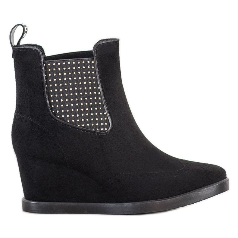 Bona Slip-on boots on a wedge black