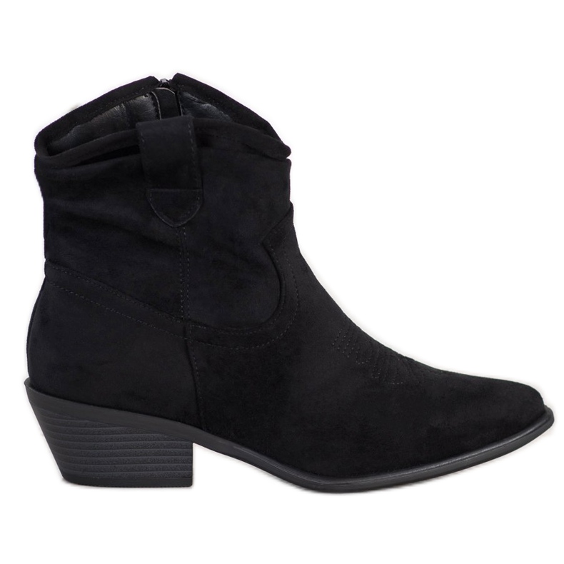 Cm Paris Suede cowboy boots black