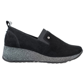 Filippo Slip-on Leather Shoes black