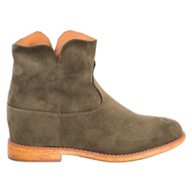 Sergio Todzi Cowboy boots on a wedge green