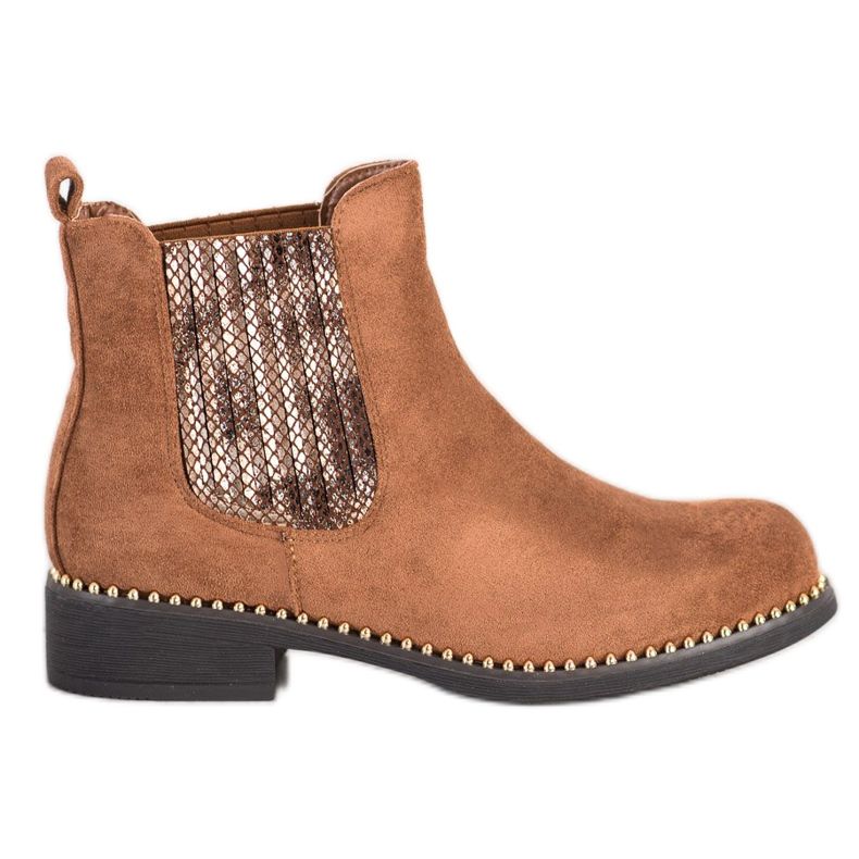 SHELOVET Stylish Chelsea boots brown SHELOVET Stylish Chelsea boots brown