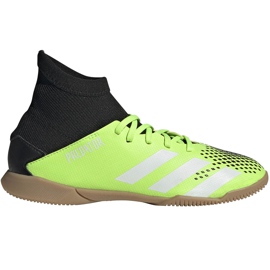 Green adidas Predator 20.3 In Junior football boots EH3028