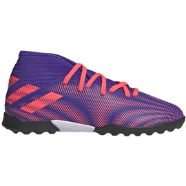 Football boots adidas Nemeziz.3 Tf Junior purple-pink EH0576 multicolored