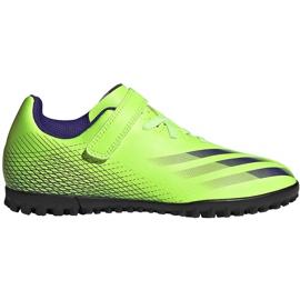 Adidas X Ghosted.4 H&amp;L Tf Junior football boots green FW9574