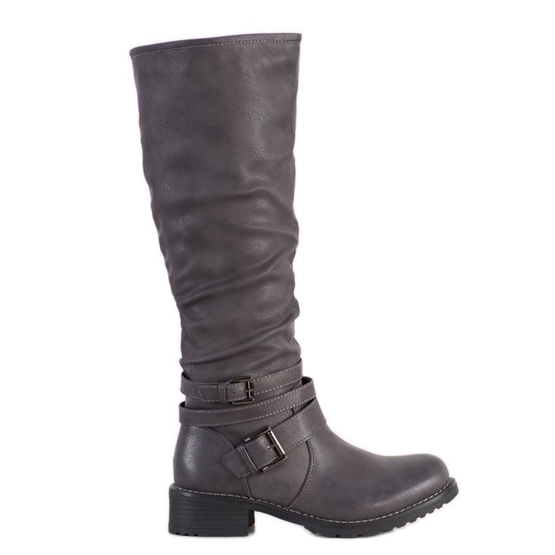 Super Mode Eco Leather Boots grey
