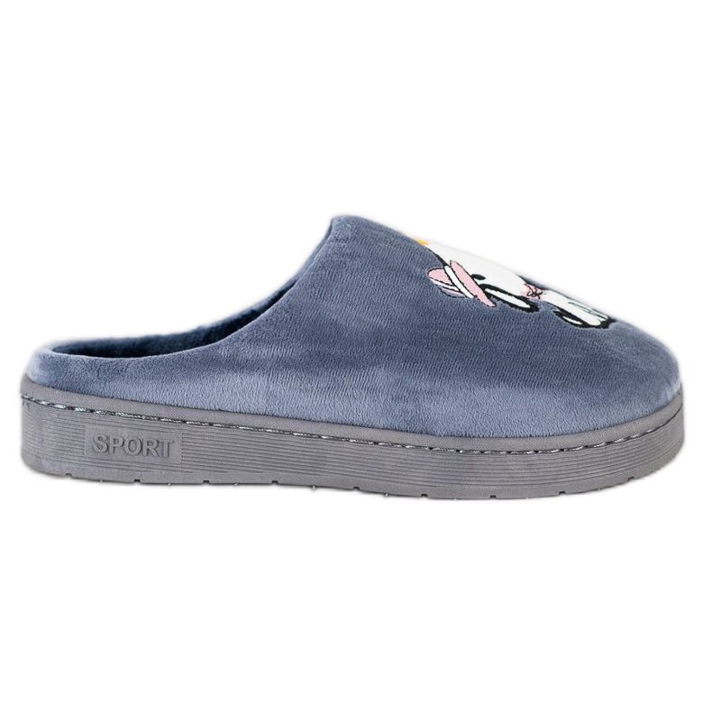 Bona Comfortable Slippers With Application blue