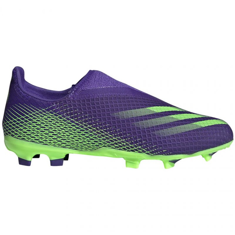 Adidas X Ghosted.3 Ll Fg Jr EH2015 football boots green, violet violet