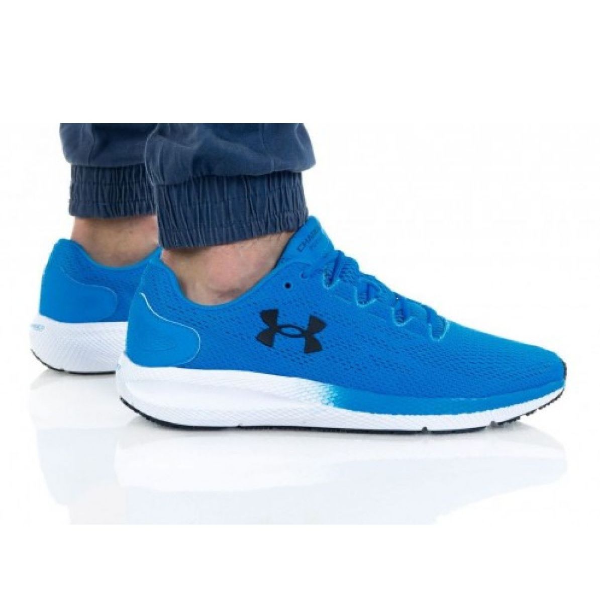 Blue under sales armour high tops