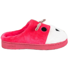 Bona Reindeer slippers beige white red