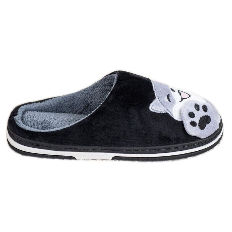 Bona Welcome Home slippers black grey