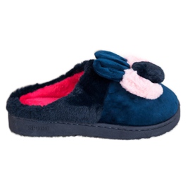 Bona Navy Blue Slippers With Damage pink