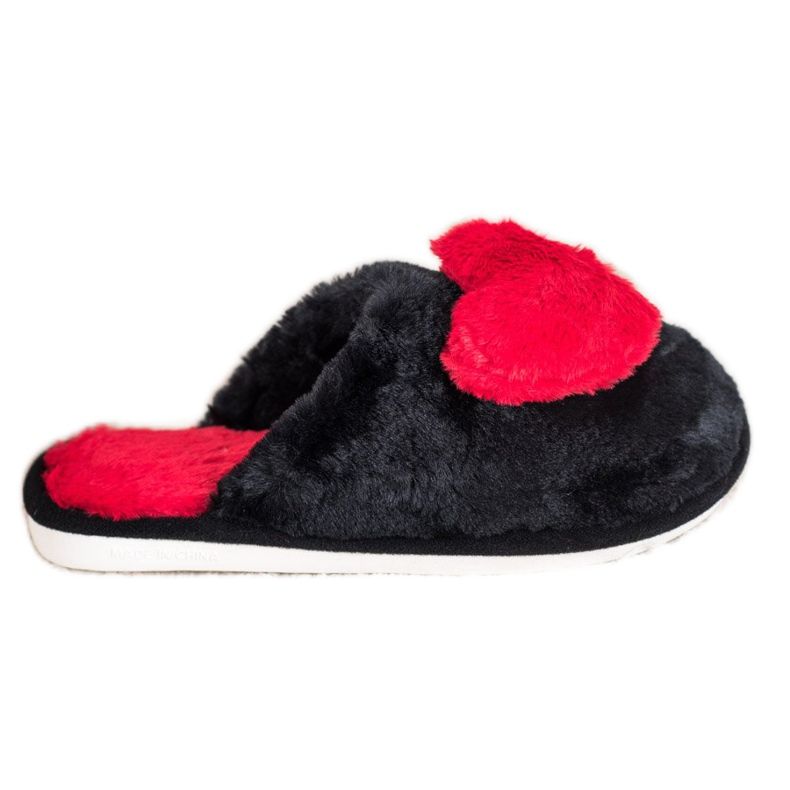 Bona Slippers With A Heart black red