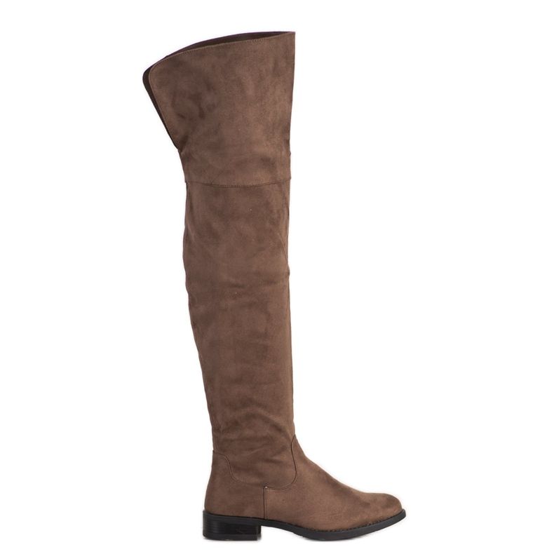 SHELOVET Stylish Over The Knee Boots brown SHELOVET Stylish Over The Knee Boots brown