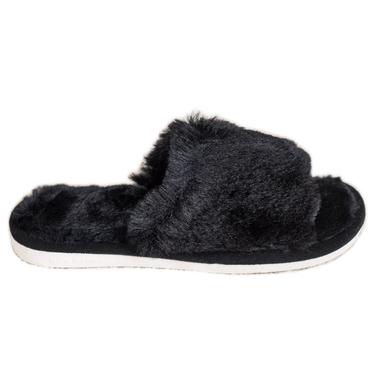 Bona Slippers With Fur black