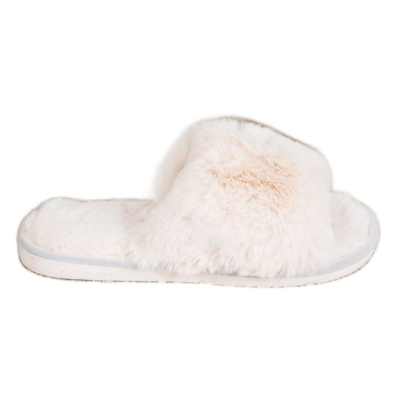 Bona Slippers With Fur beige