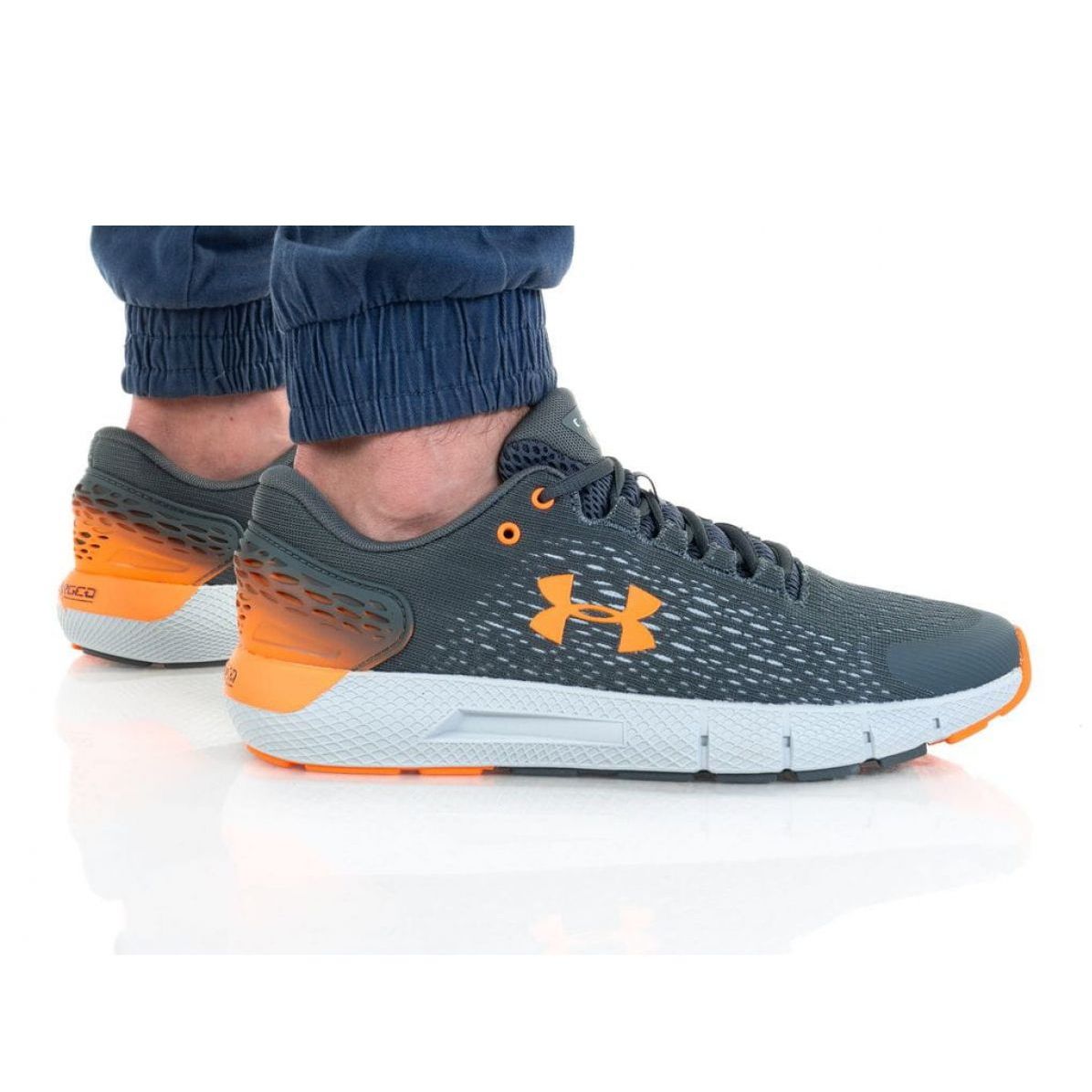 Under armour charged orange on sale