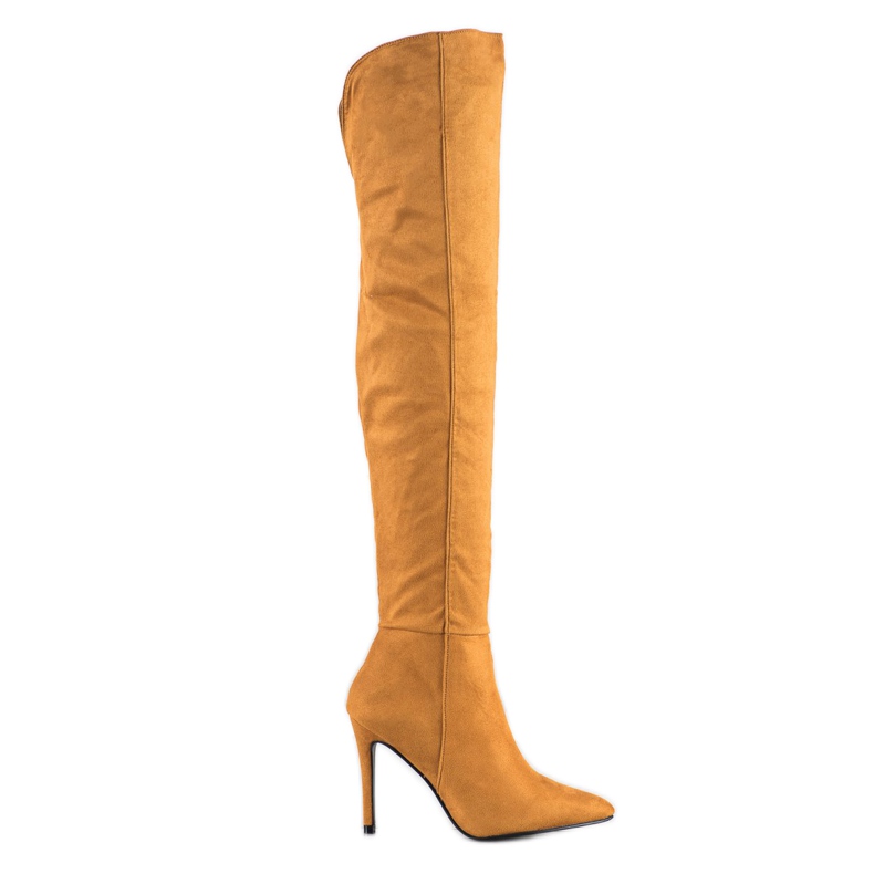 Small Swan Sexy high heel boots yellow