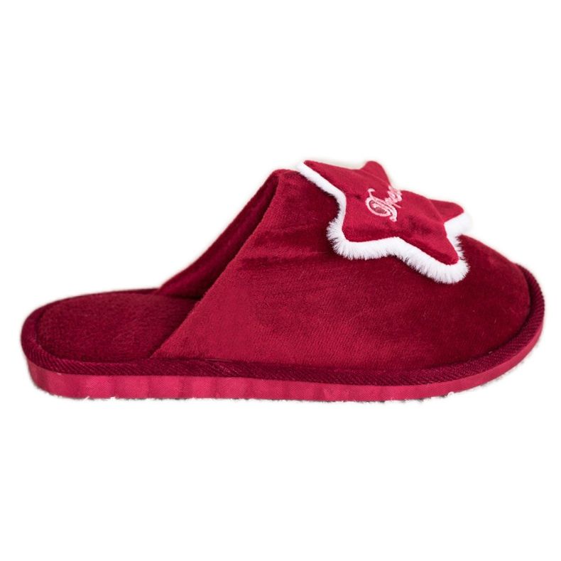 Bona Comfortable Dream Slippers white red