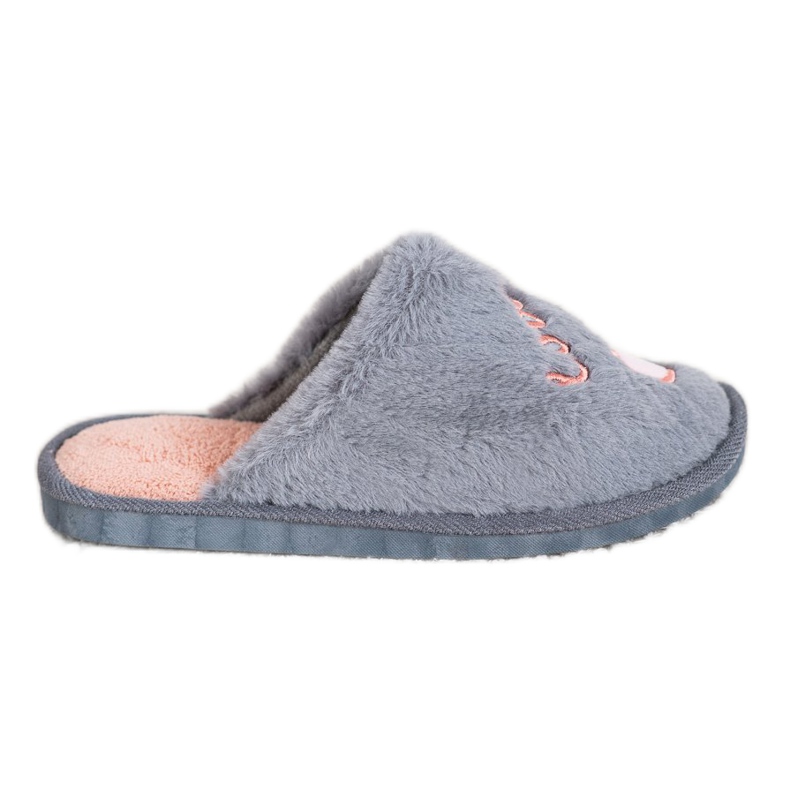 Bona Warm Love Slippers orange grey Bona Warm Love Slippers orange grey