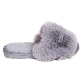 Bona Stylish Gray Slippers grey