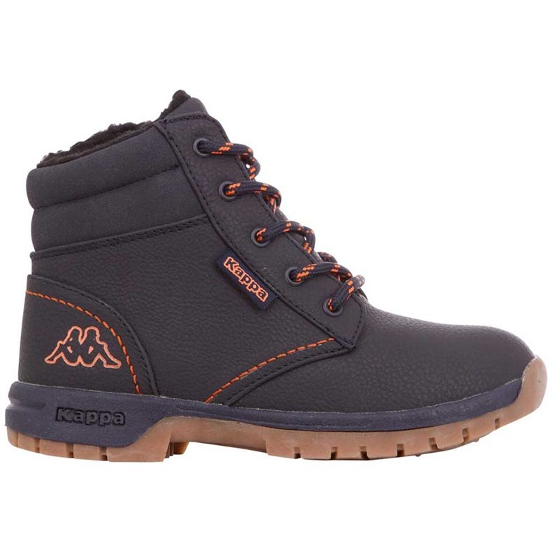 Kappa Cammy Fur T children's shoes black and orange 260637T 6744