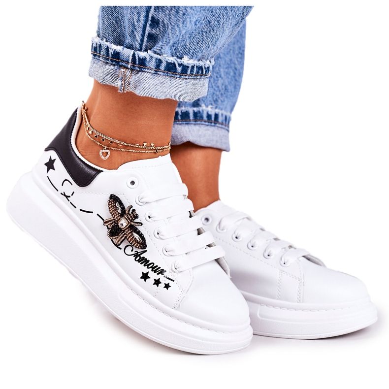 Women's Sport Shoes Sneakers With Fly White Amour