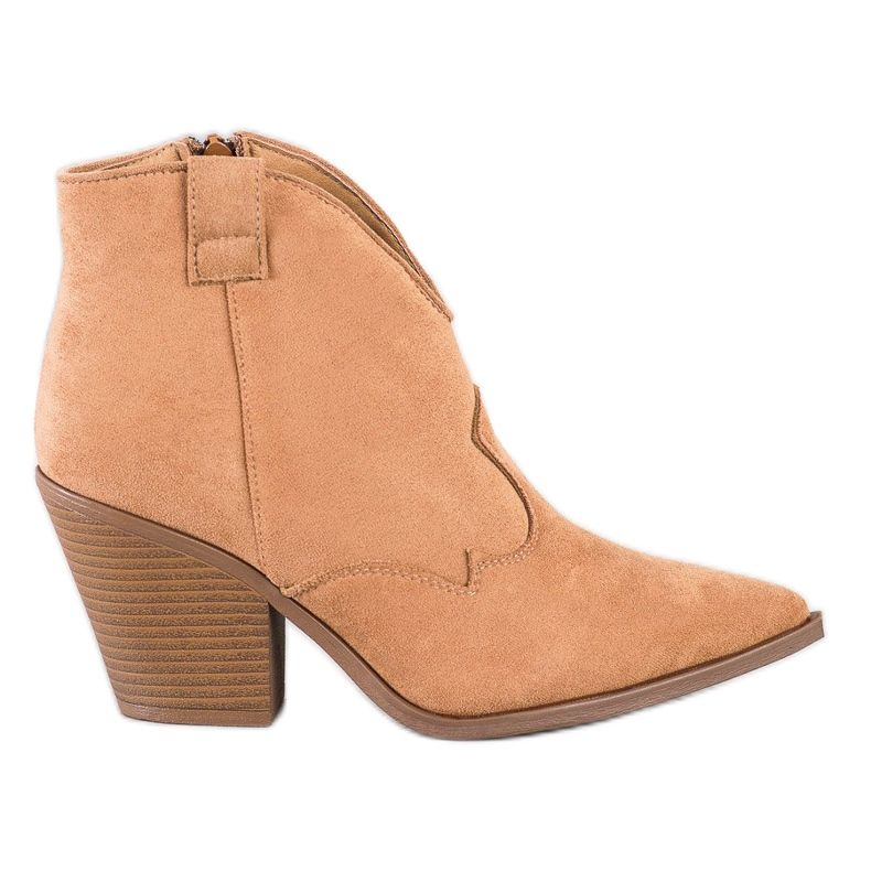 Sweet Shoes Beige Cowgirls In Spitz