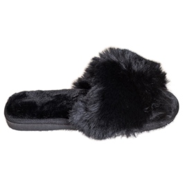Bona Stylish Black Slippers