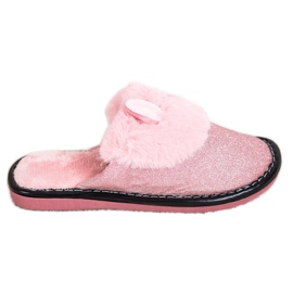Bona Glitter Slippers With Damage pink