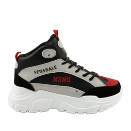 Black sneakers, insulated Denim sneakers multicolored