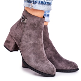 PJ1 Classic Women's Warm Boots On A Heel Gray Success grey PJ1 Classic Women's Warm Boots On A Heel Gray Success grey